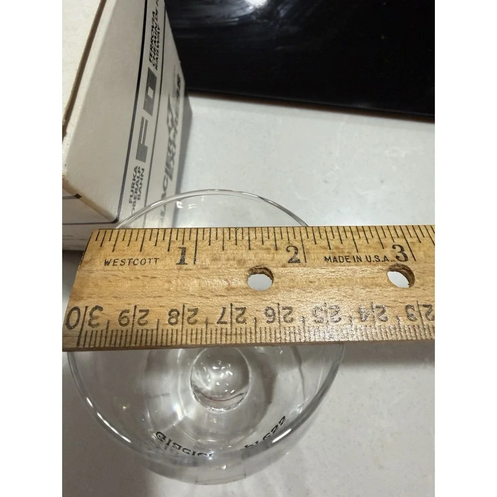 Glacier Express Swiss Train Slanted Wine Glass  Original Box‎ Set of 2 Vintage